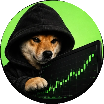 DOG IN HOOD with LIVE CHART